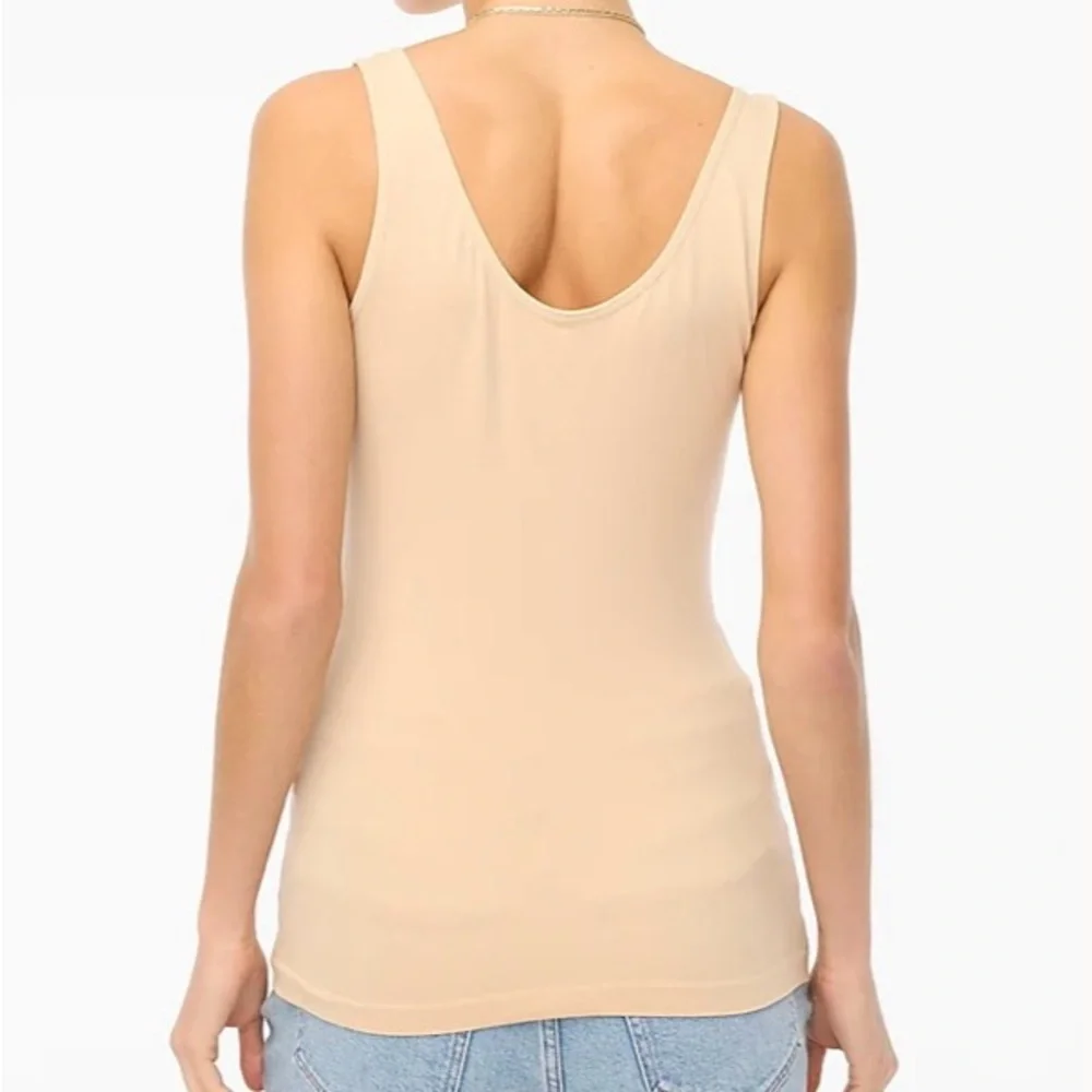 J. Crew Cream Layering Tank Top Scoop Neck Women’s Size XXL